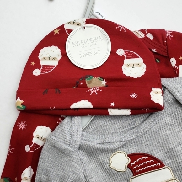 Kyle & Deena New York Baby 3 Piece Set: Two Onesies  & One Beanie, Size 3-6M - Picture 7 of 8